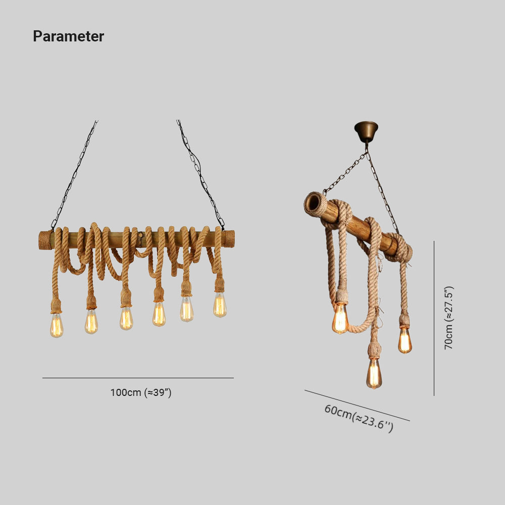 Epoch Vintage Retro Resin Pendant Light, flaxen - Letslighting