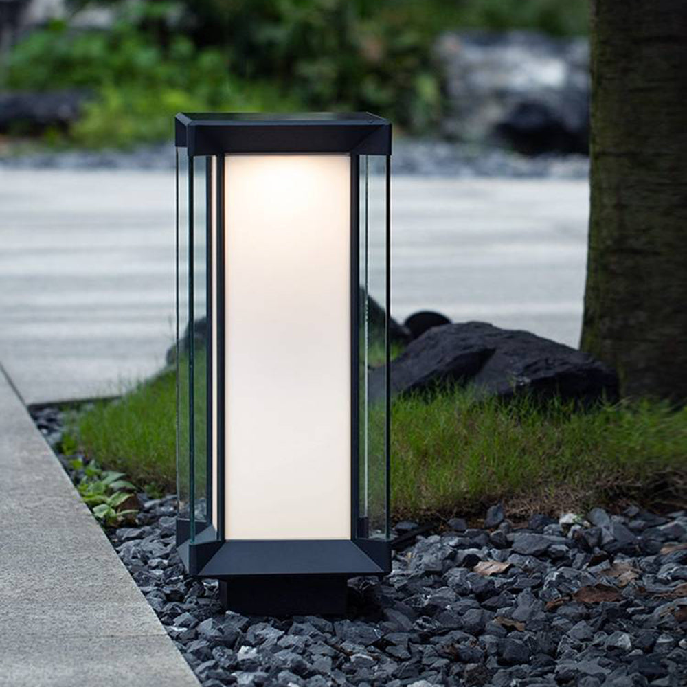 Ray Cuboid Solar RGB Metal&Glass Outdoor Floor Lamp