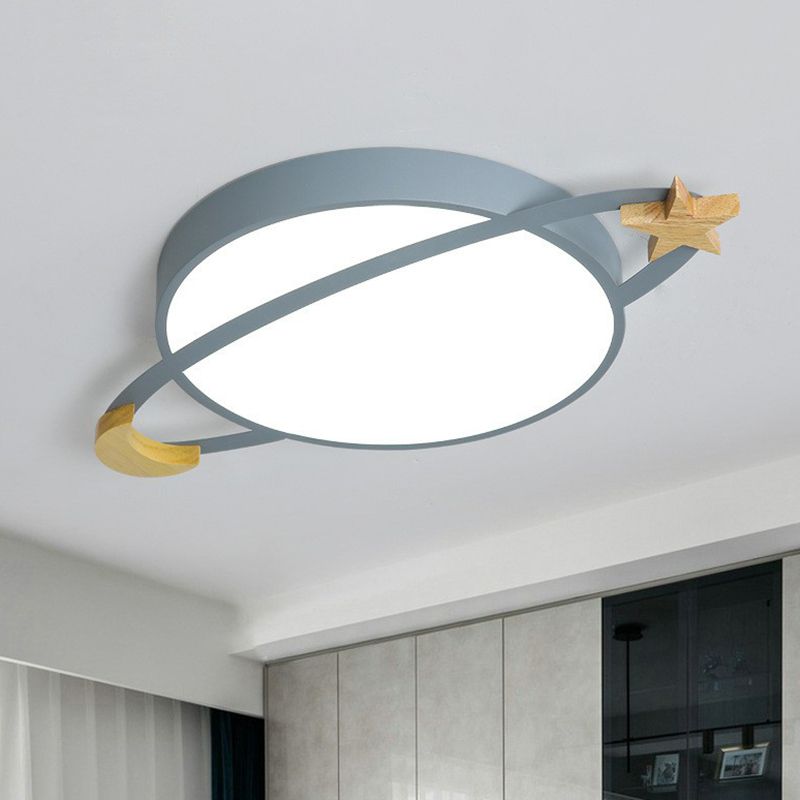 Valentina Modern Acrylic Round Flush Mount Ceiling Light
