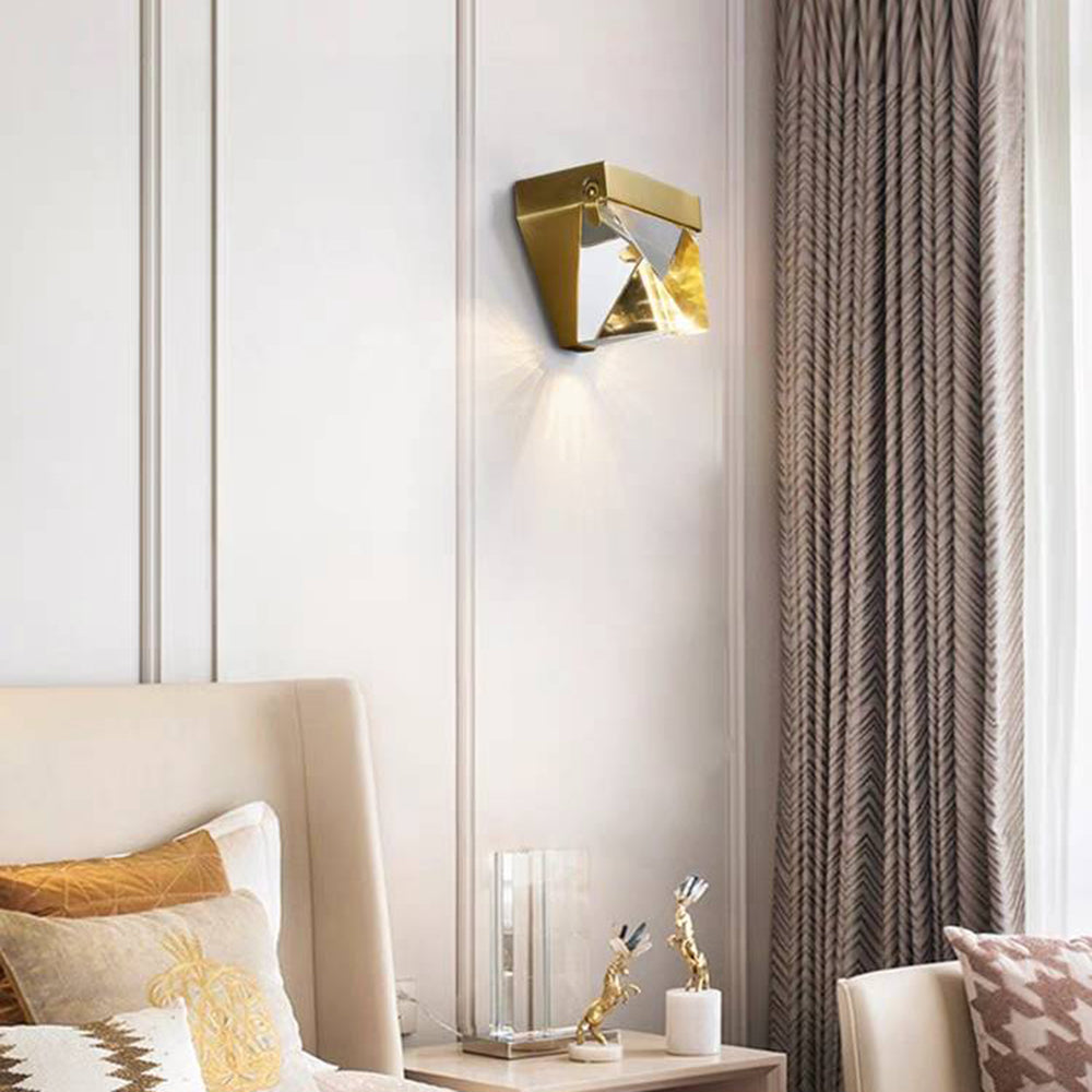 Ray Waterproof Diamond Shape Crystal Outdoor Wall Lamp - Letslighting