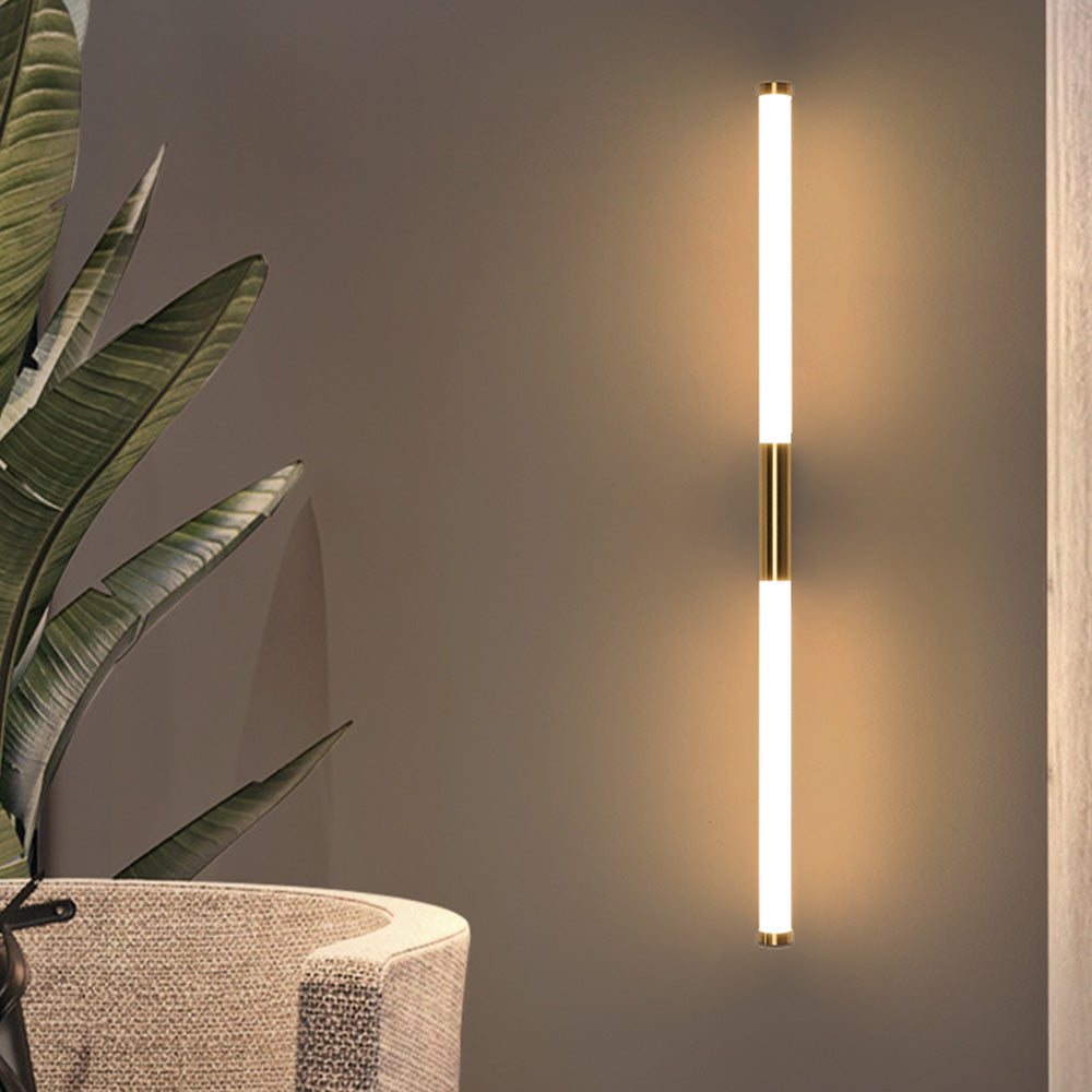 Leigh Modern Linear Copper Mirror Front Wall Lamp