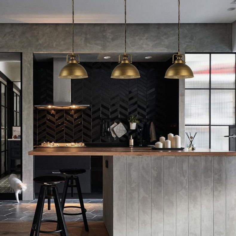 Silva Vintage Metal Demo Industrial Rustic Pendant Light