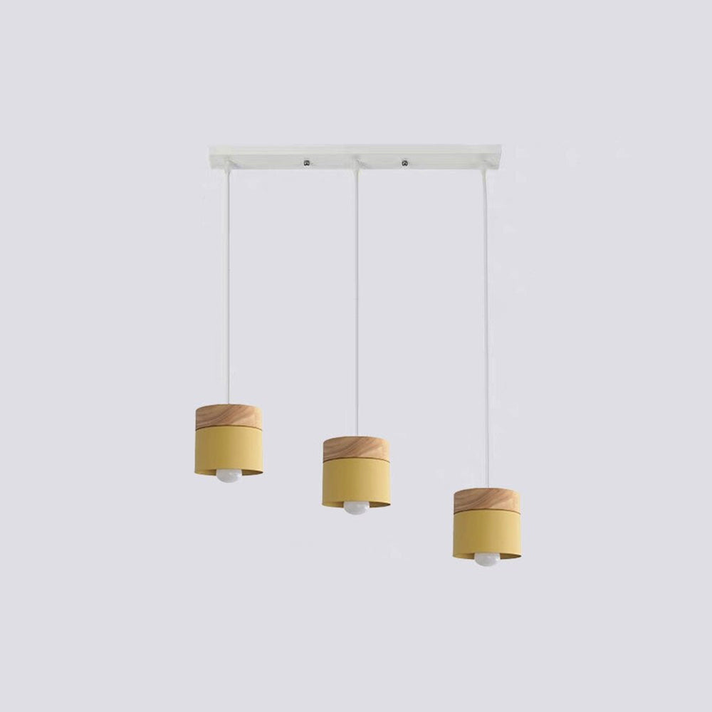 Valentina Modern Can Shape /Wood Pendant Light - Letslighting
