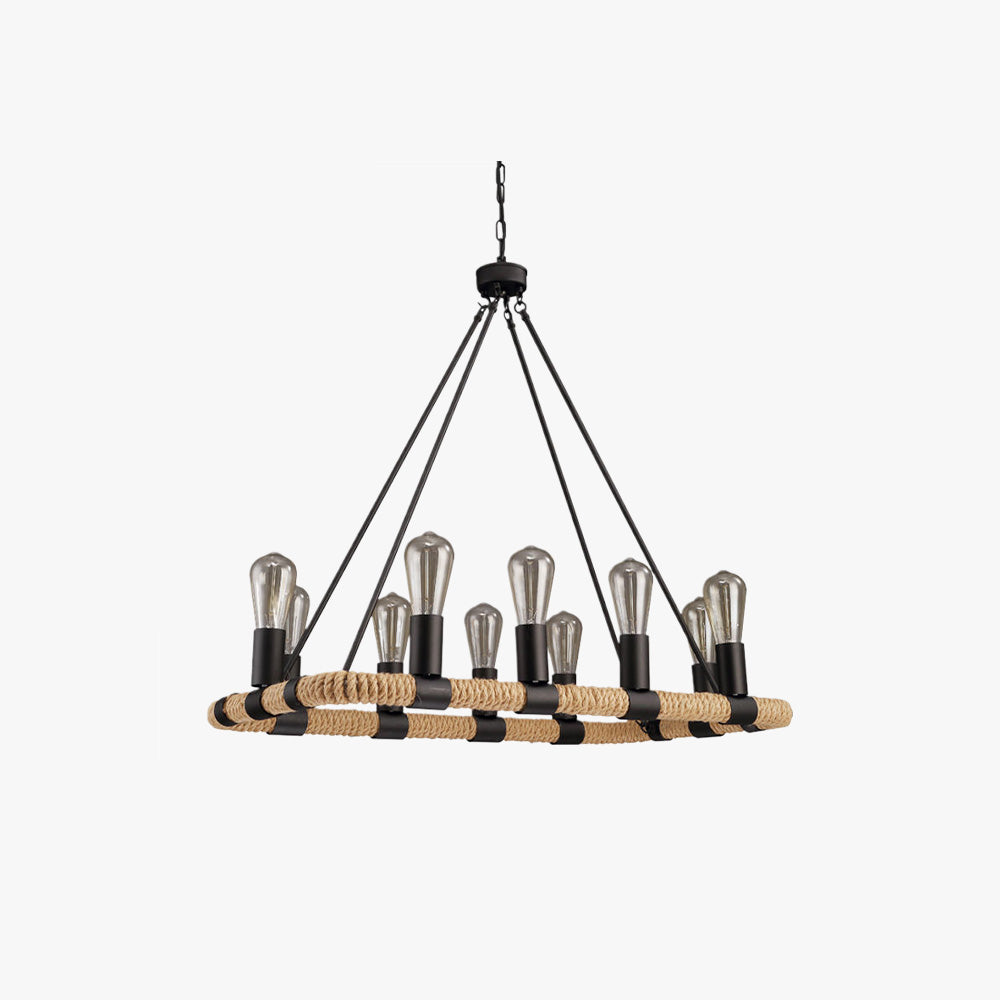 Epoch Retro Industrial Rope Pendant Light - Letslighting