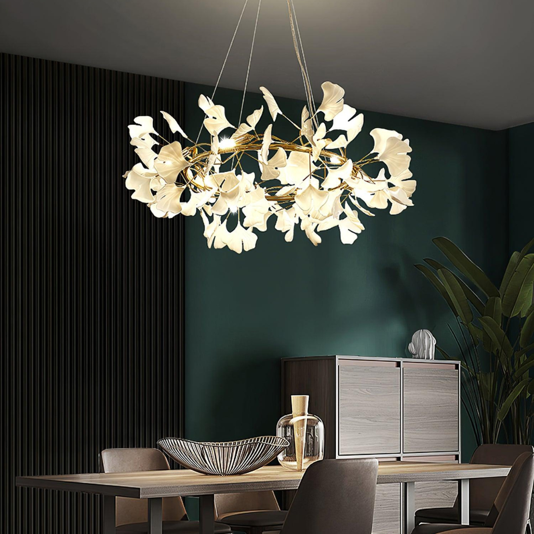 Olivia EarthenGlo Modern Kitchen Art Deco Chandelier Metal Ceramic