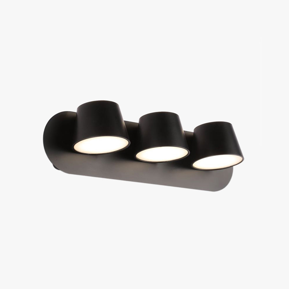Arisha Modern Cylindrical Metal Mirror Front Wall Lamp