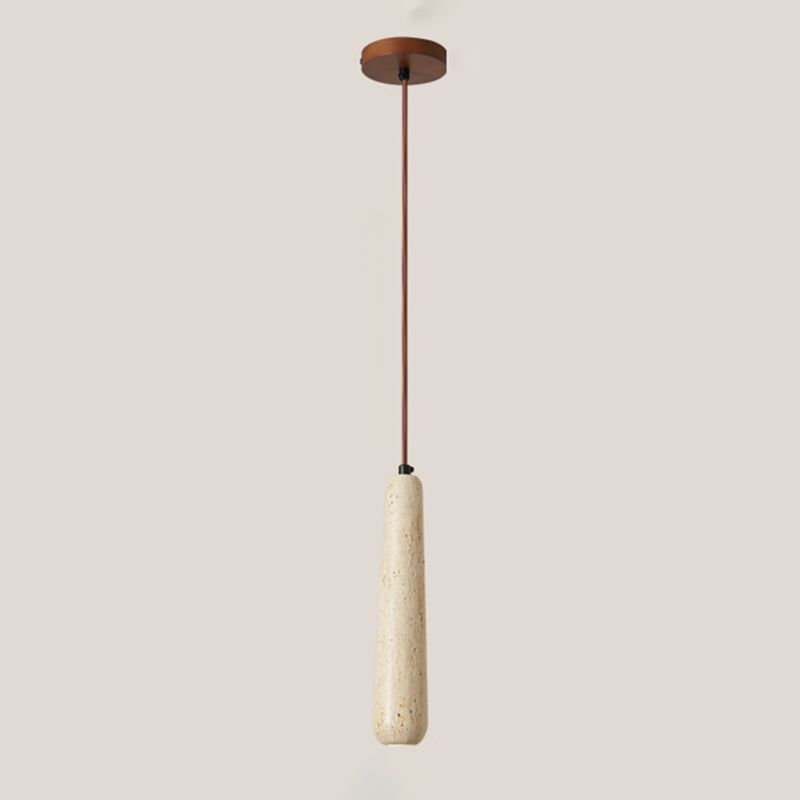 Muto Minimalist Wooden Pendant Light, Natural Wood Color