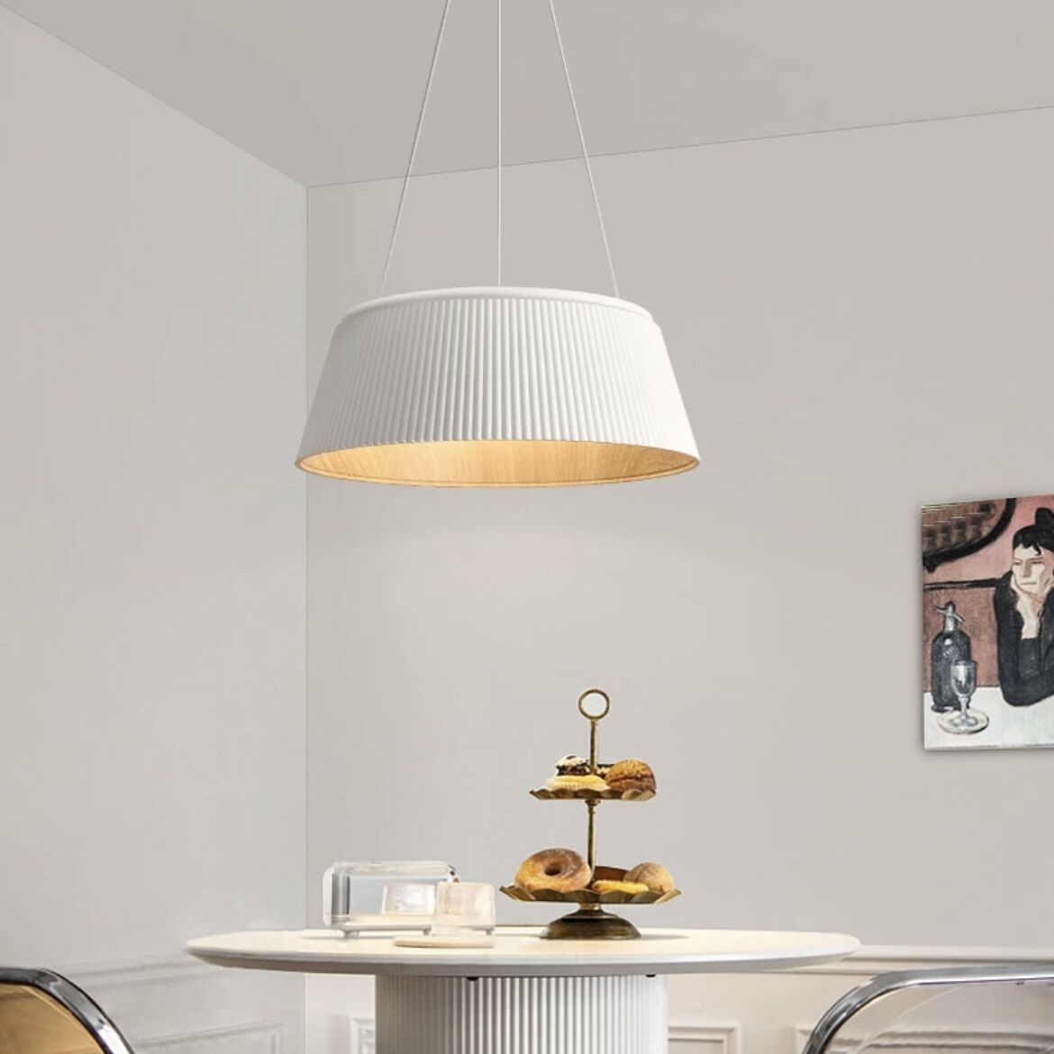 Silva Simple Modern Geometric Metal Resin Pendant Light Ceiling Lamp
