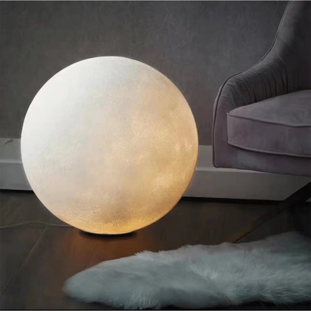 Elif Modern Decorative Dream Floor Lamp Moon Globe Resin Bedroom - Letslighting