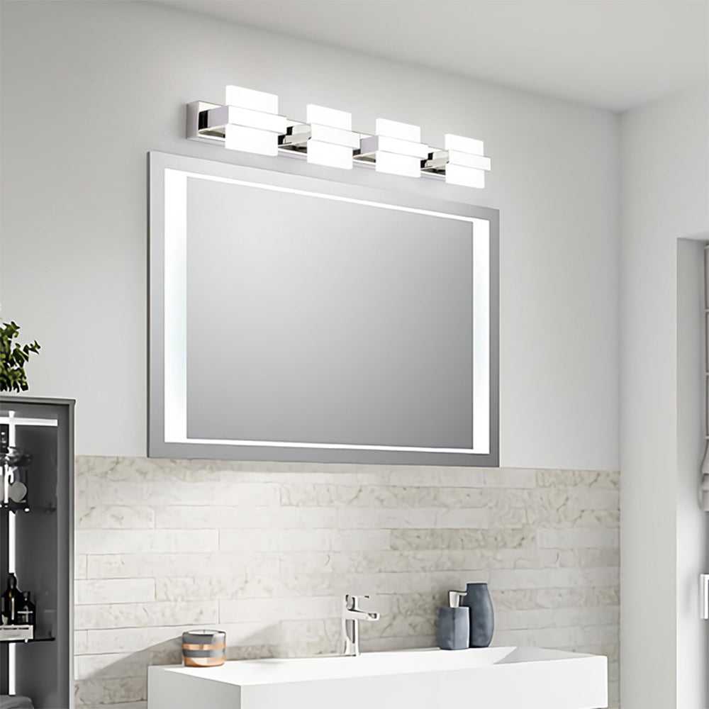 Arisha Modern Square Metal Acrylic Wall Lamp Bathroom