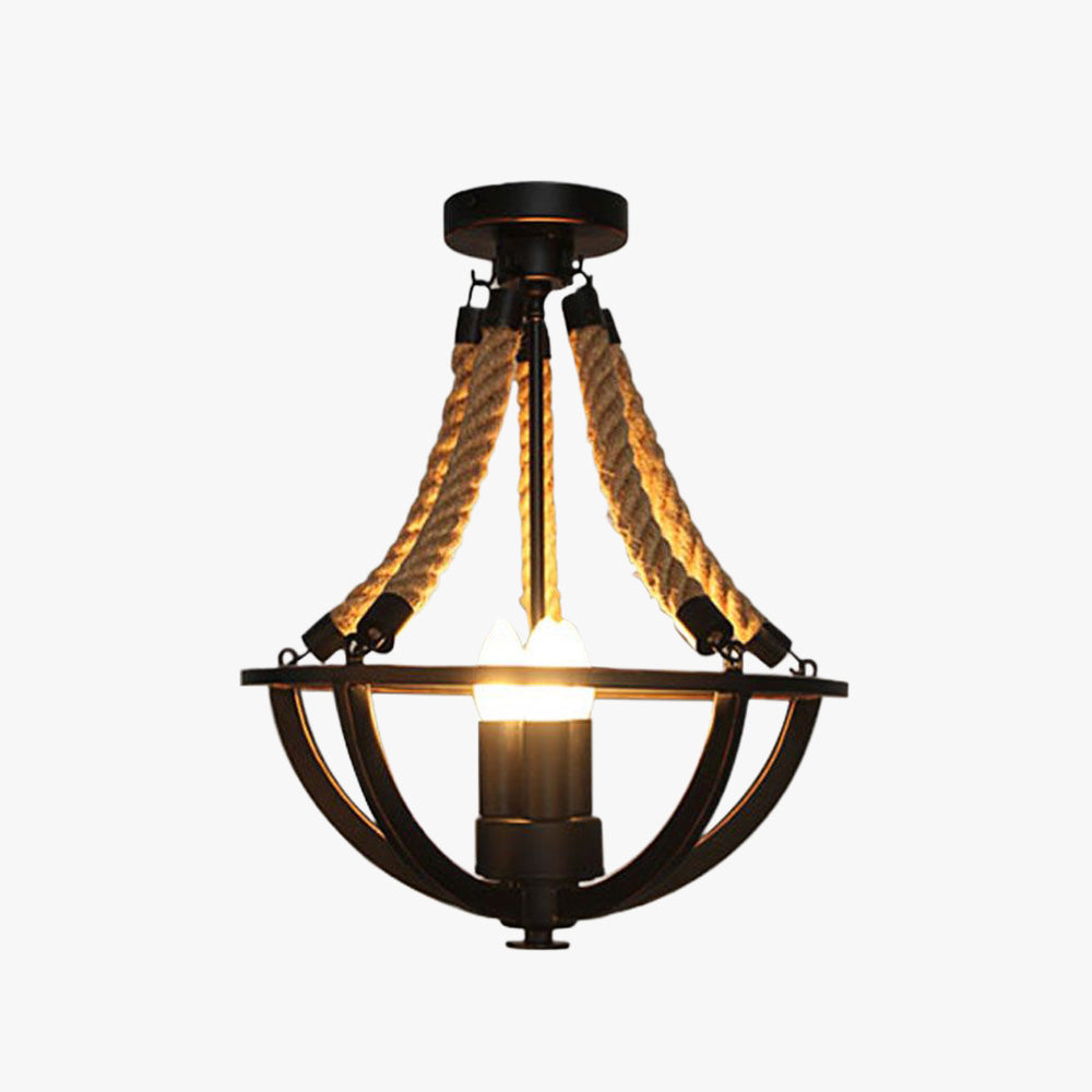 Epoch Vintage Rustic Swag Metal Pendant Light