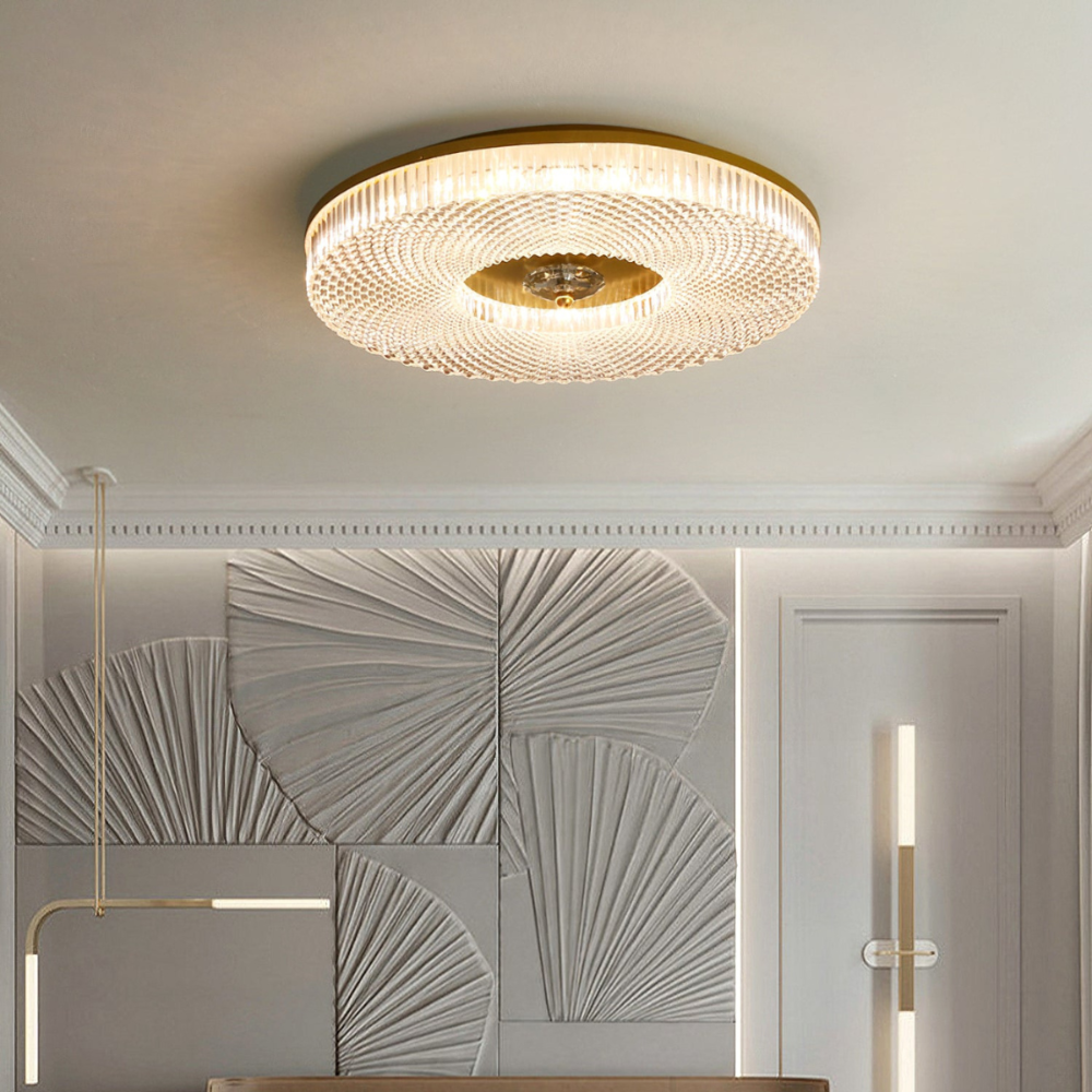 Kristy Modern Round LED Flush Mount Ceiling Light Bedroom