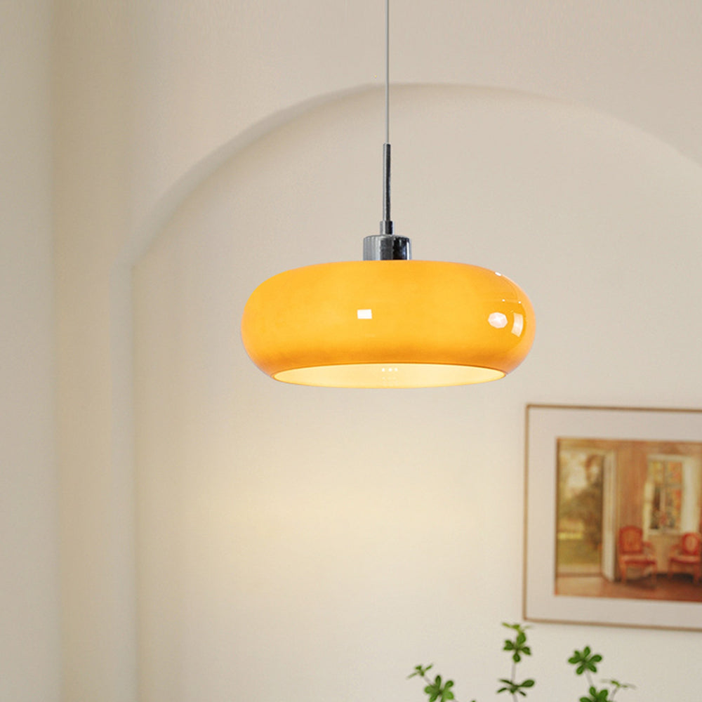 Valentina Bread Shape Glass Pendant Light Retro