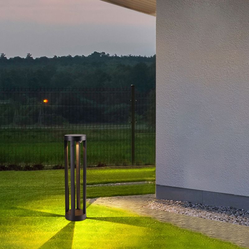 Ray Minimalist Cylindrical Hollow Solar Outdoor Path Light