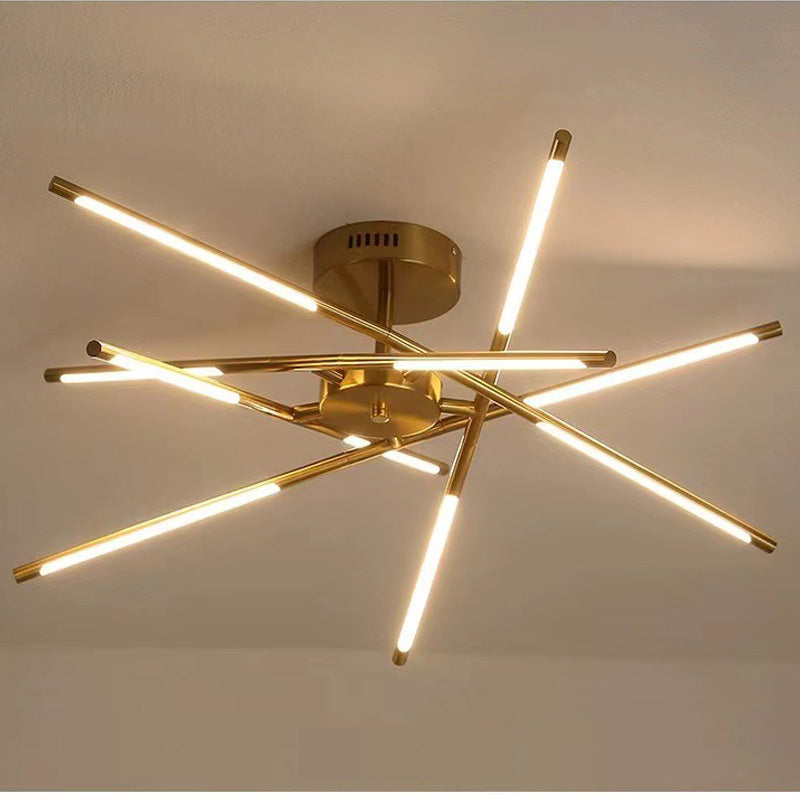 Arisha Modern Linear Metal Acrylic Ceiling Light