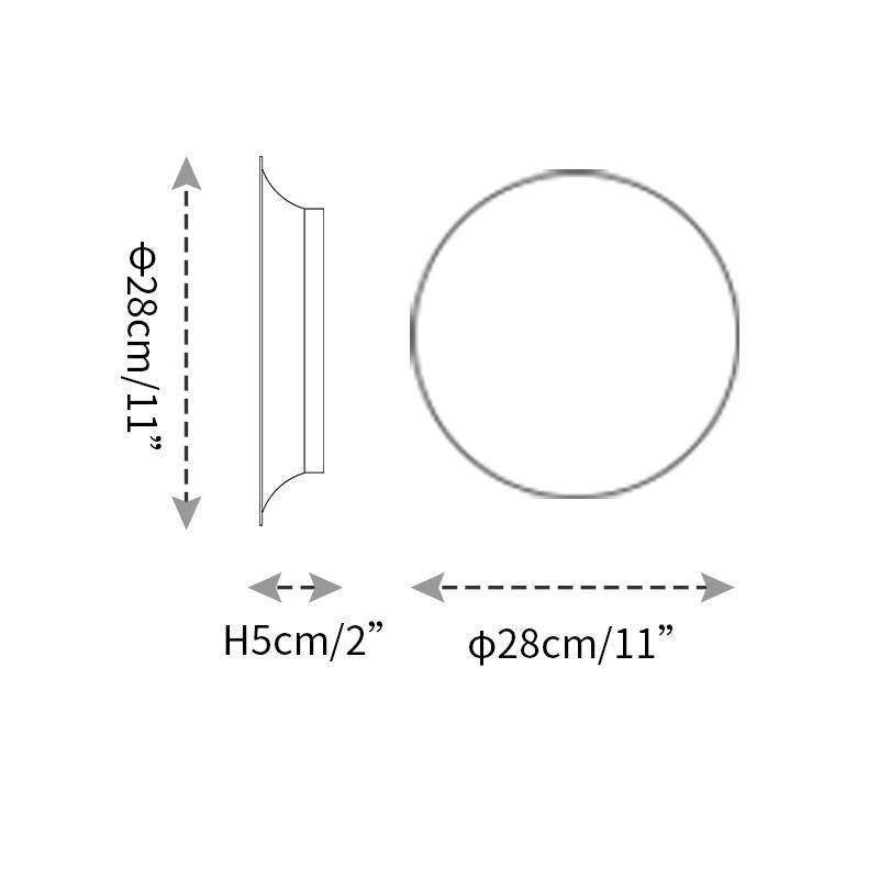 Megan Geometric Disc Wall Lamp - Letslighting