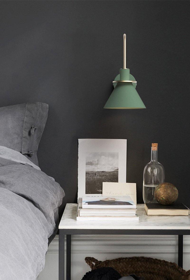 Lustra Wall Lamp Black Gold Minimalist - Letslighting