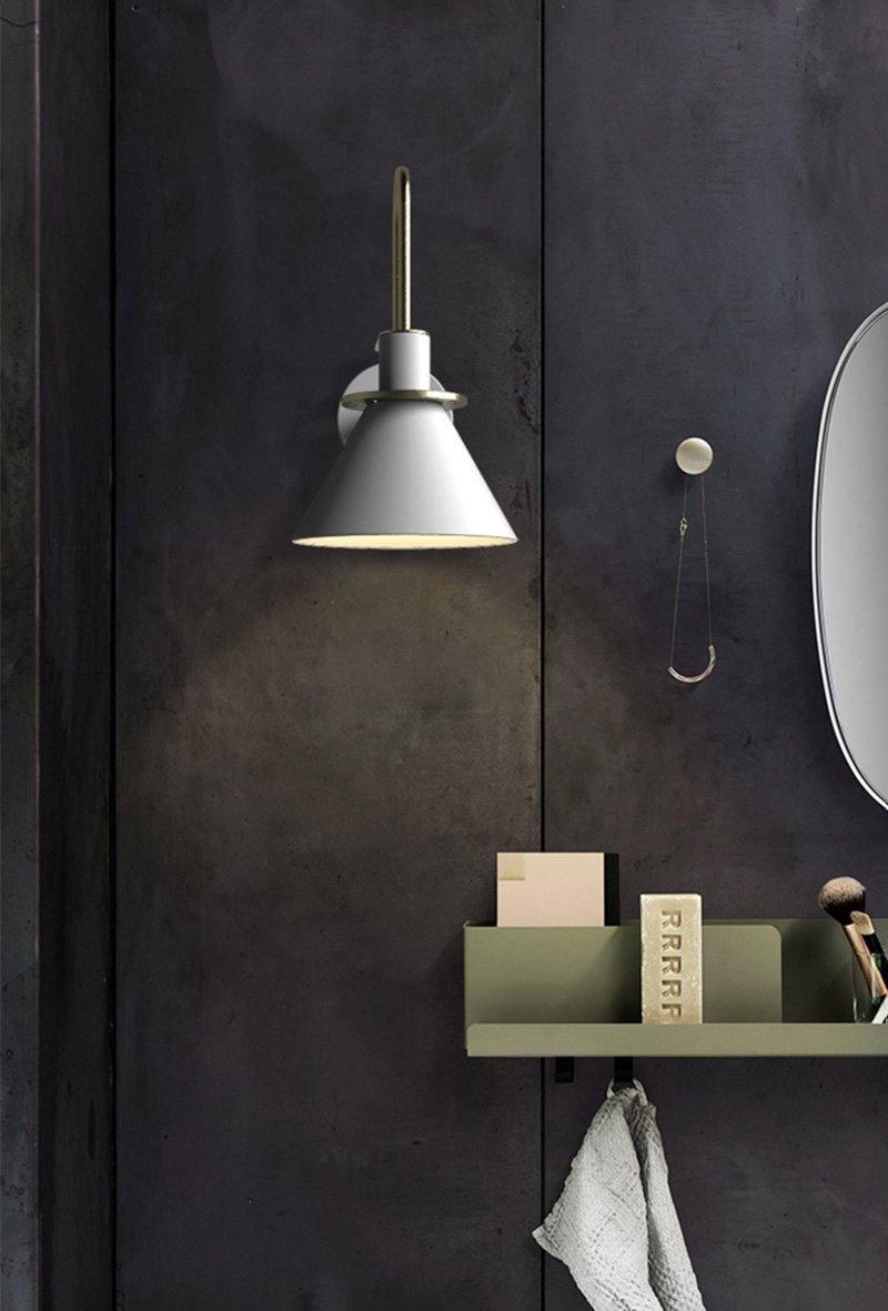 Lustra Wall Lamp Black Gold Minimalist - Letslighting