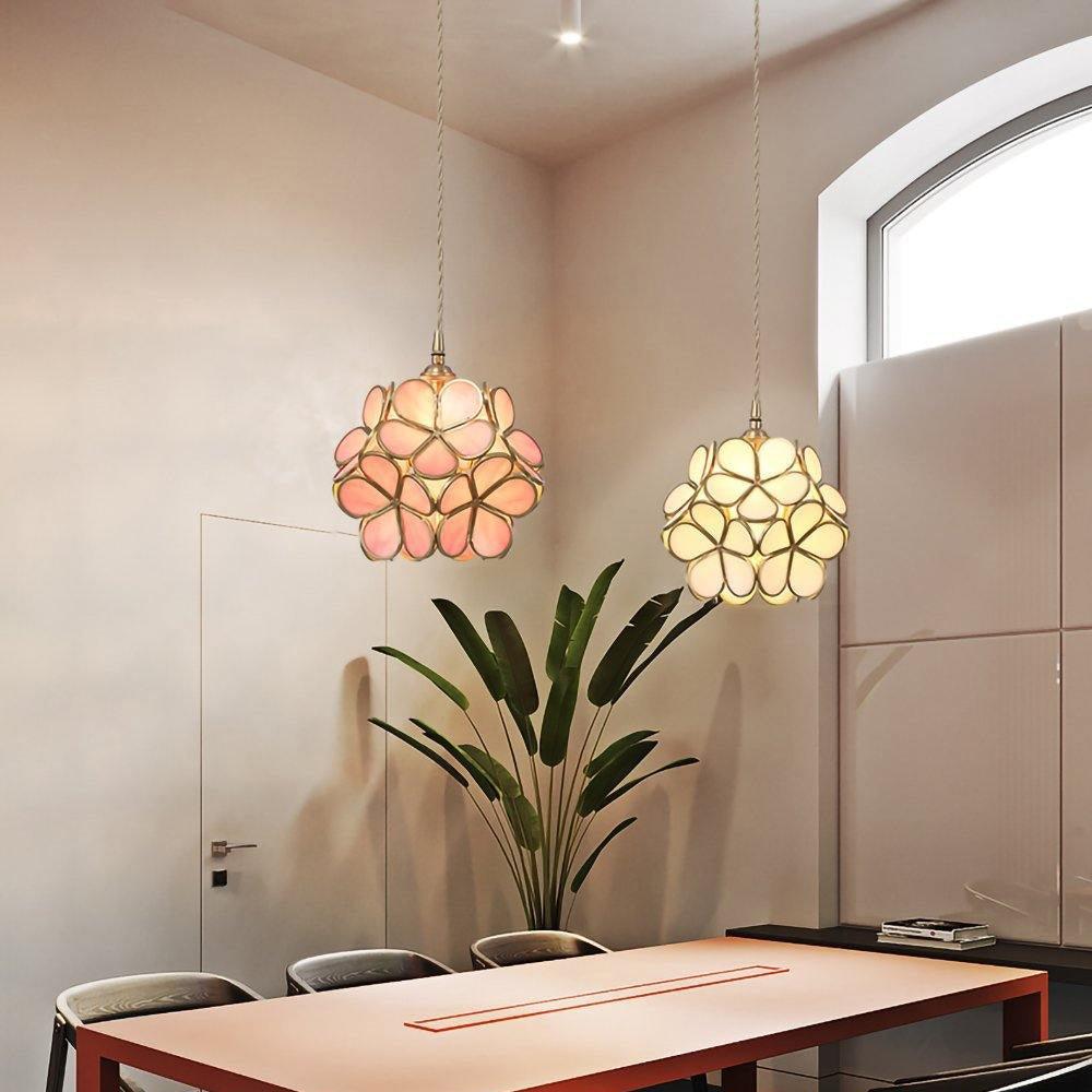 Lustra Pendant Lamp Glass Petal Shaped Kitchen - Letslighting