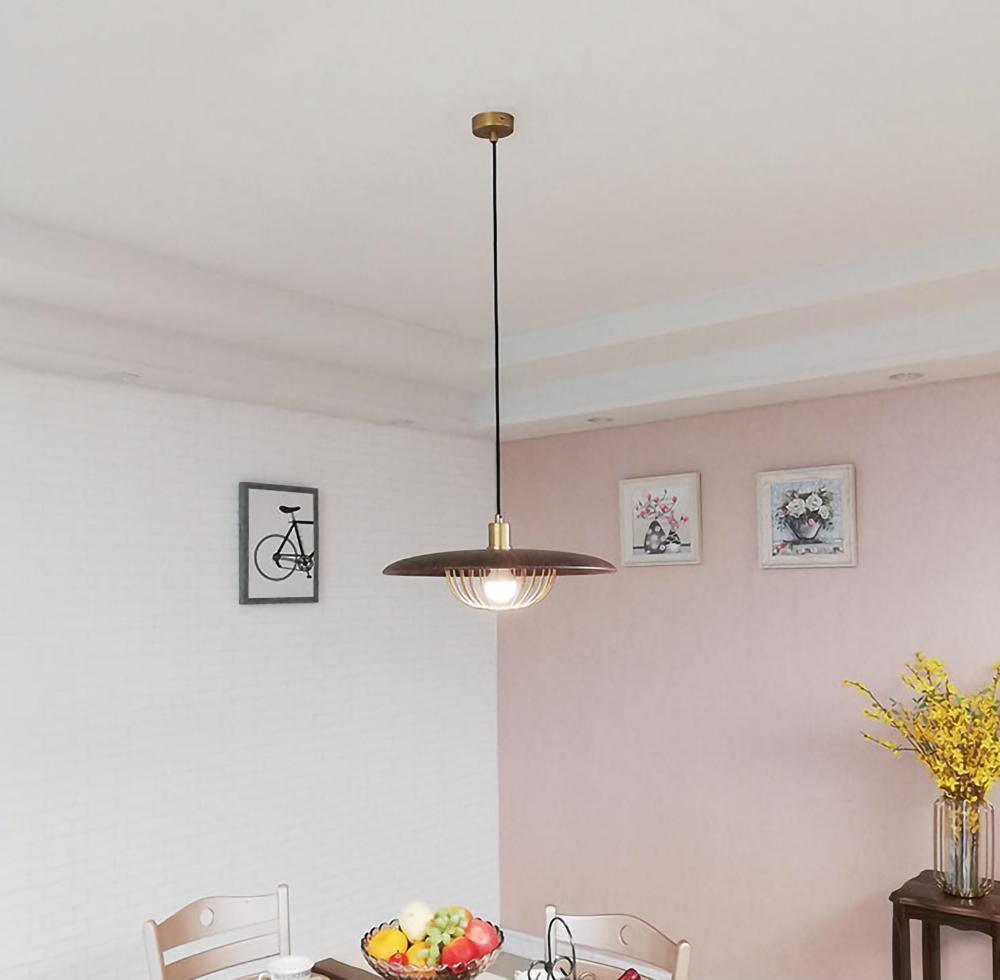 Elanora Wood Retro Vintage Pendant Lamp - Letslighting