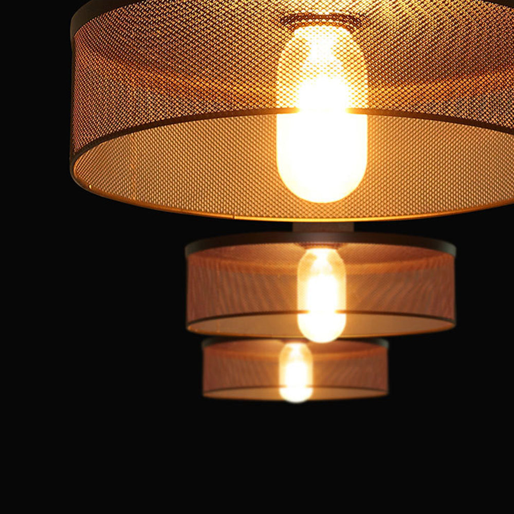 Arisha Industrial Cylindrical Pendant Light, Cement Wabi-Sabi - Letslighting