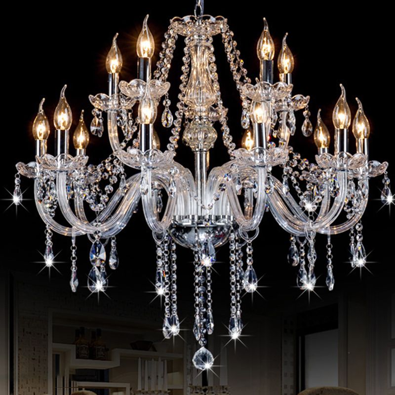 Silva Luxury Candlestick Crystal Chandelier - Letslighting