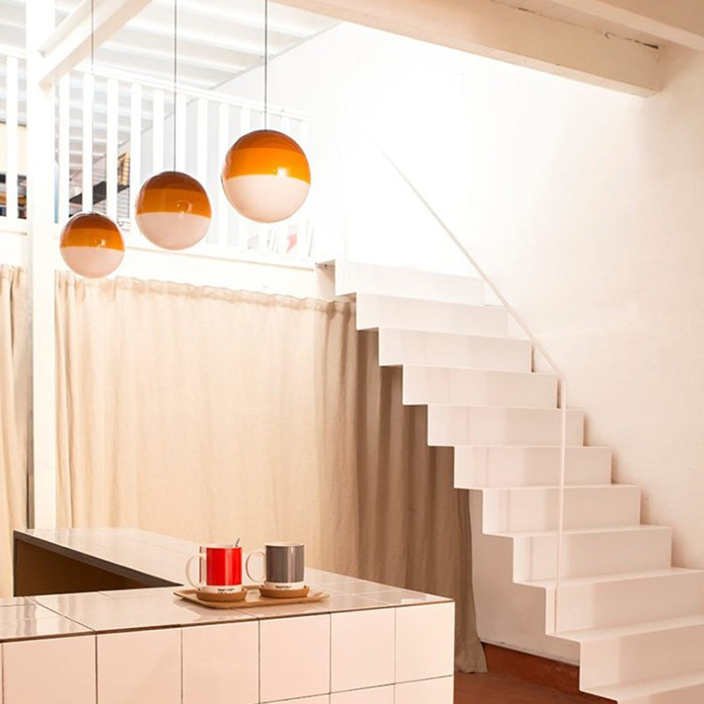 Valentina Contemporary Colorful Glass Bubble Pendant Light