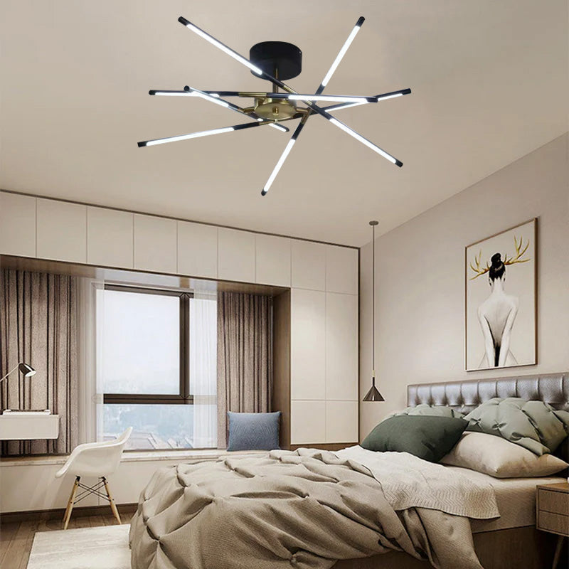 Arisha Modern Linear Metal Acrylic Ceiling Light