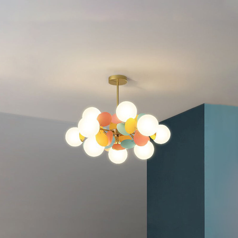 Aria Multicolored Flower Branch Chandelier Living Room - Letslighting