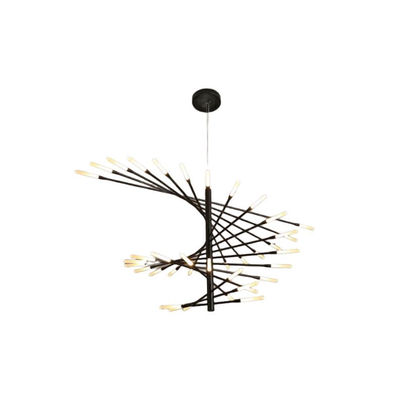 Arisha Modern Chandelier Metal Acrylic Living Room