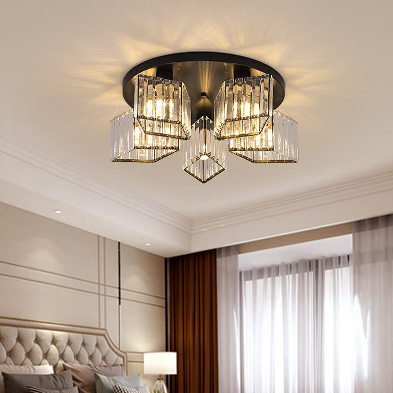 Kristy Modern Ceiling Light Crystal Living Room - Letslighting