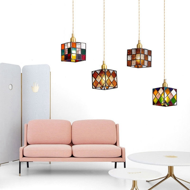 Valentina Retro LED Metal Glass Pendant Light Bedroom Dining Room