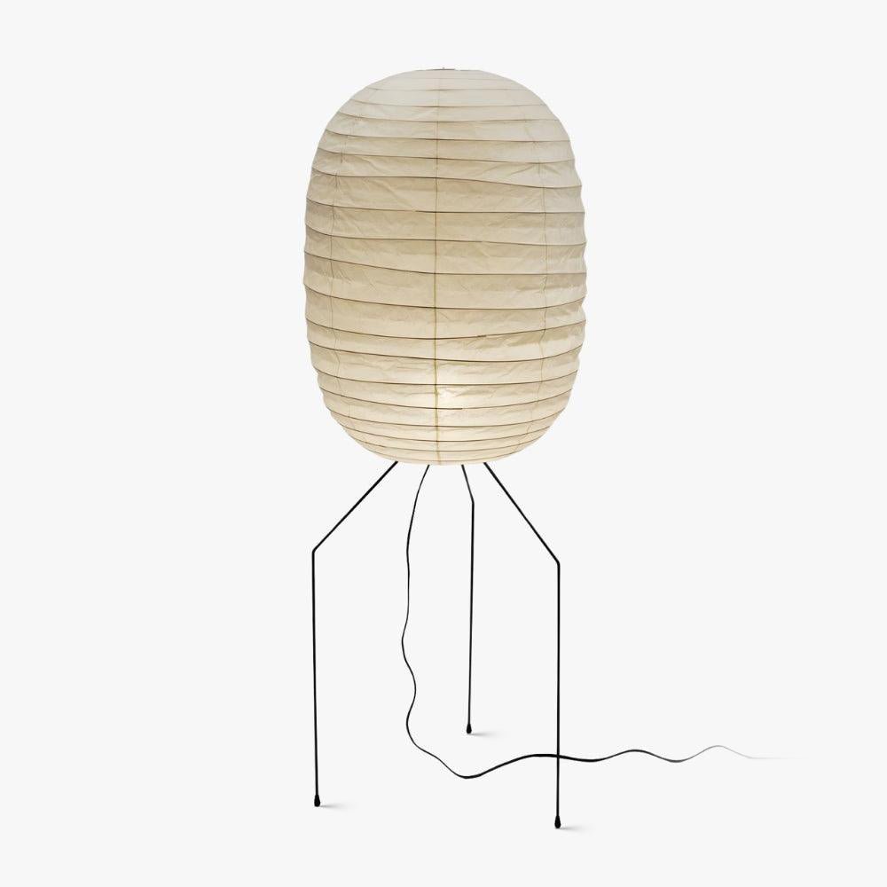 Barbara Vintage Rice Paper Floor Lamp - Letslighting