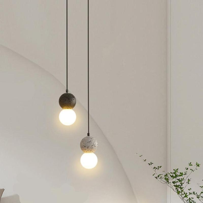 Valentina Single Globe Colorful Pendant Light, Dolomite, LED - Letslighting