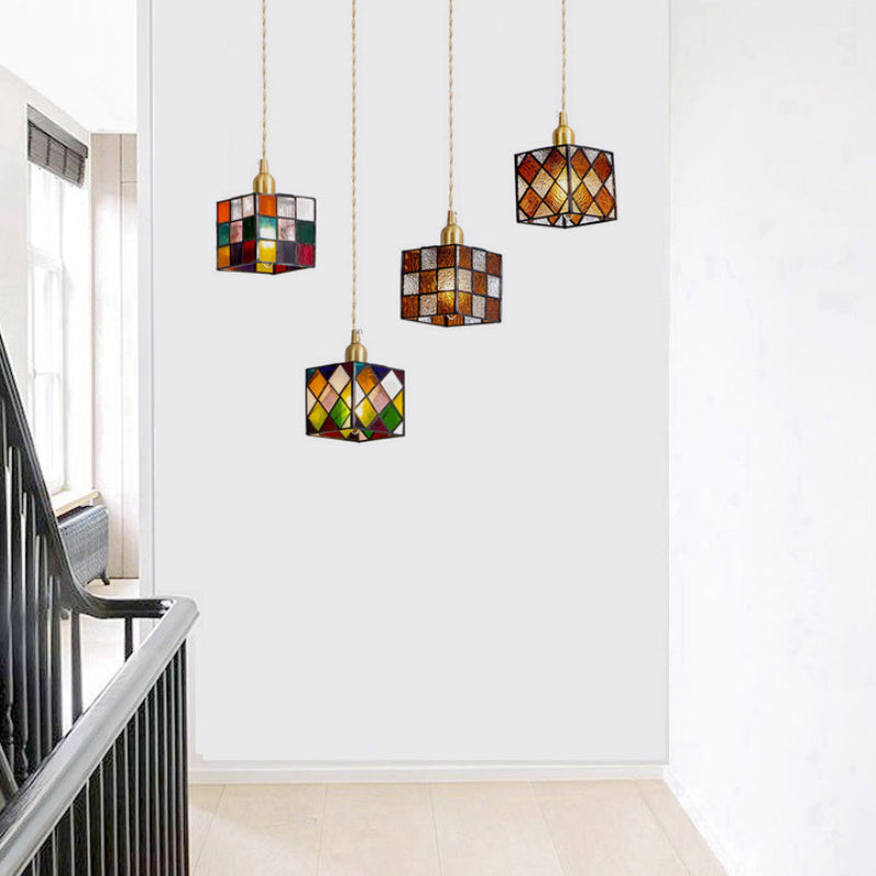 Valentina Retro LED Metal Glass Pendant Light Bedroom Dining Room