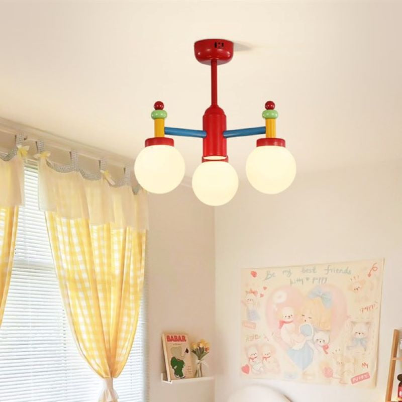 Valentina Memphis Antique Mix Colored Chandelier Kid's Room - Letslighting