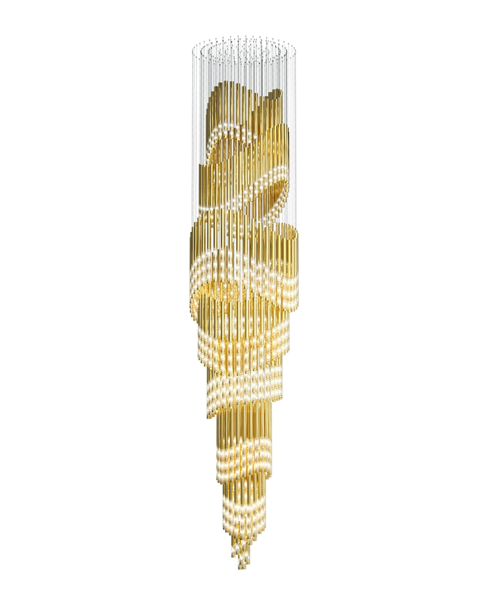 Ovynira Gold Rod Chandelier - Letslighting