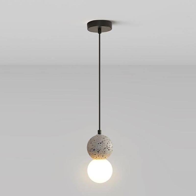 Valentina Single Globe Colorful Pendant Light, Dolomite, LED - Letslighting