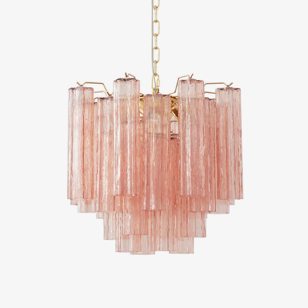 Aurora Chandelier Glass Tube Layered Luxury - Letslighting