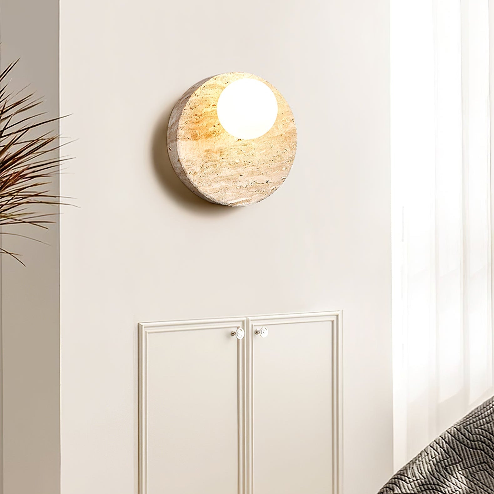 Sorella Travertine Sconce - Letslighting