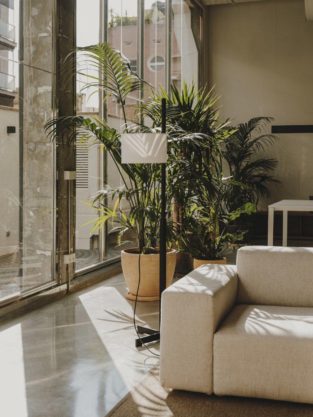 Torna Wood Fabric Floor Lamp - Letslighting