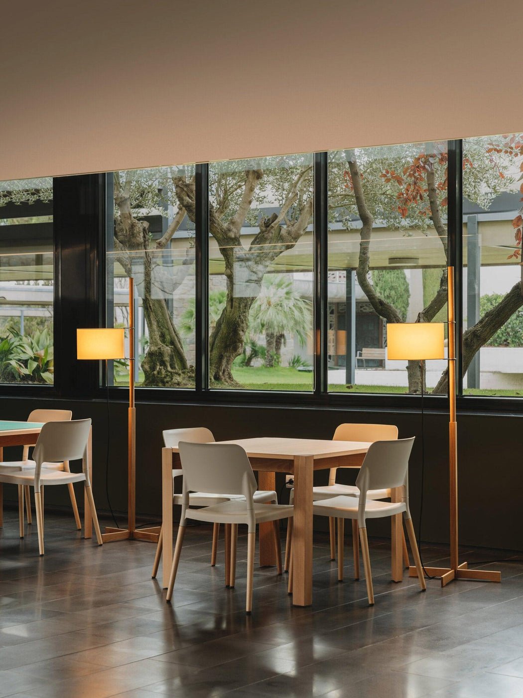 Torna Wood Fabric Floor Lamp - Letslighting