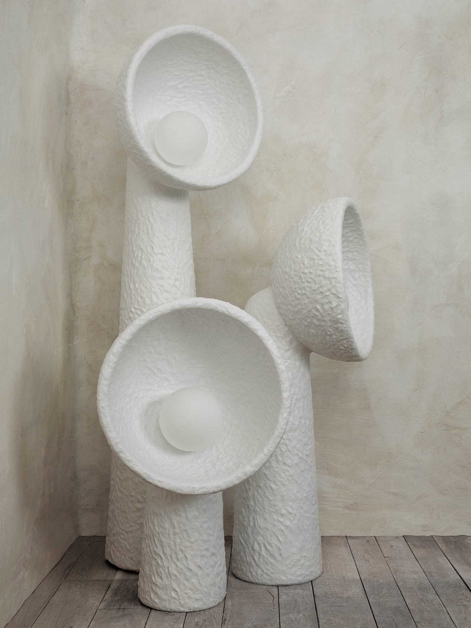 Ernionis Textured Ceramic Floor Lamp - Letslighting