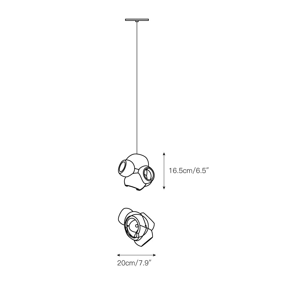 Ushaor Individual Creativity Glass Pendant Light - Letslighting