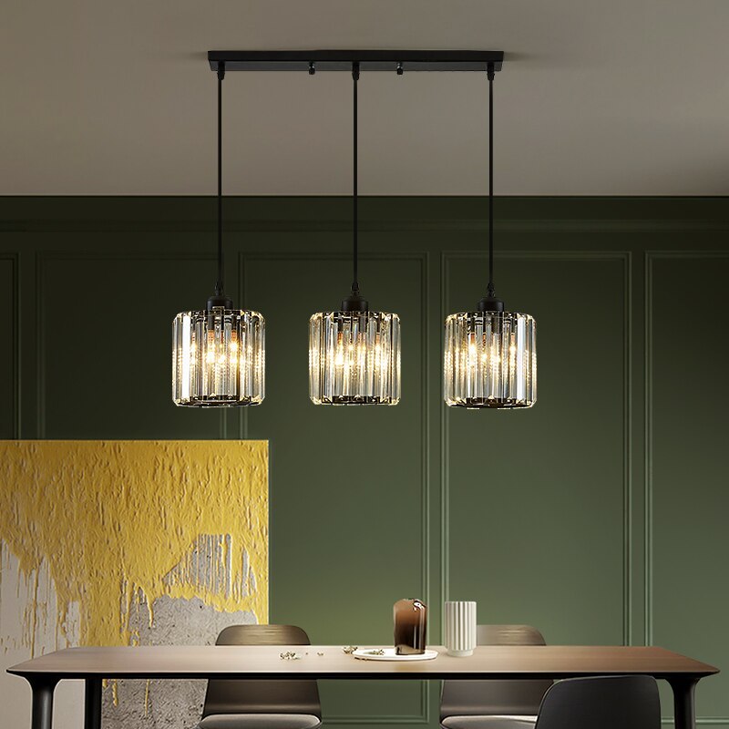 Arisha Modern Cluster Cylinder Glass Pendant Light