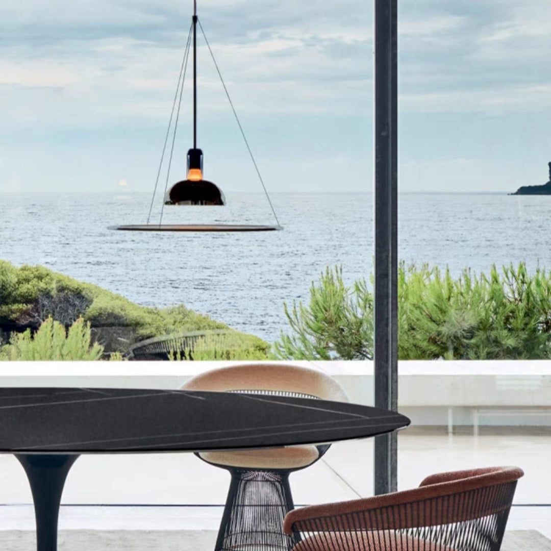 Arisha Modern Minimalist Nordic Bell Metal Acrylic Pendant Light