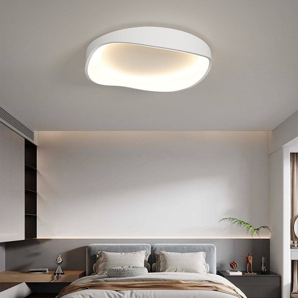 Arisha Modern Wave Flush Mount Ceiling Light Living Room - Letslighting