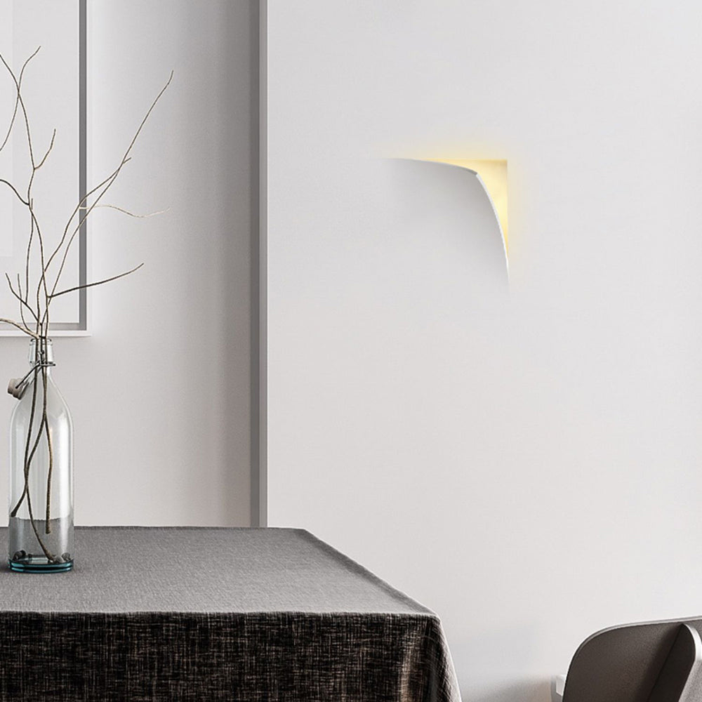Aria Modern Recessed Metal Plaster LED Wall Lamp - Letslighting