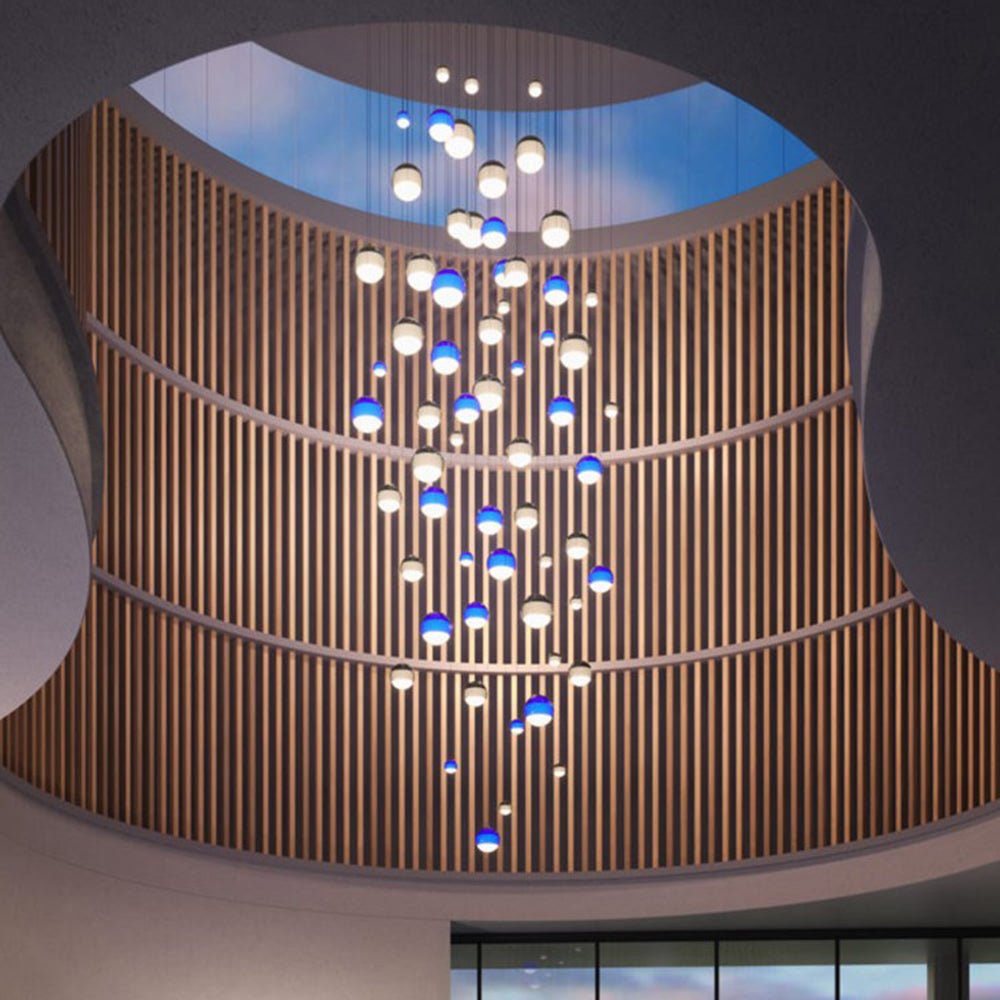 Valentina Contemporary Colorful Glass Bubble Pendant Light