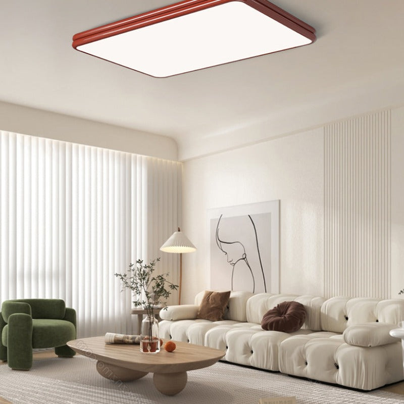 Valentina Retro LED Flush Mount Ceiling Lamp Metal Acrylic Living Room